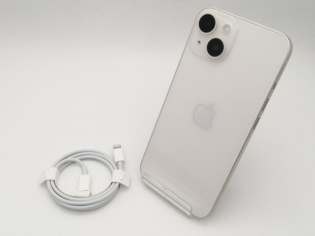 中古】Apple au 【SIMフリー】 iPhone 14 128GB スターライト MPUQ3J/A