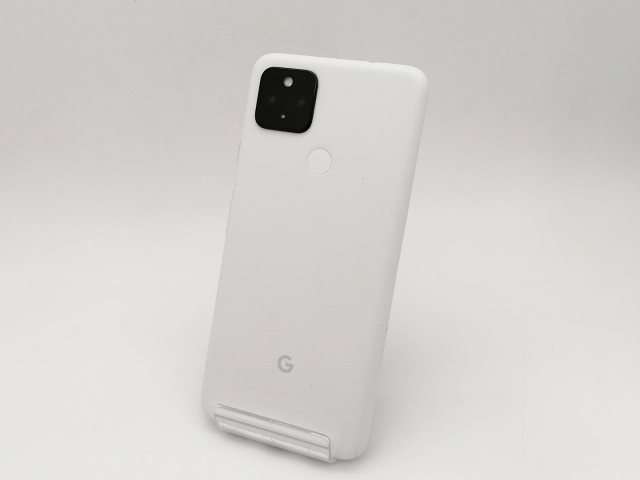 【中古】Google SoftBank 【SIMロック解除済み】 Pixel 4a (5G) Cleary White 6GB 128GB G025H【なんば】保証期間１ヶ月【ランクC】