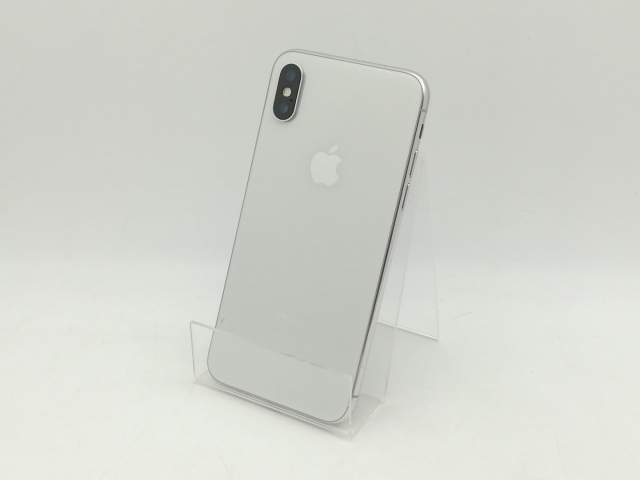 【中古】Apple docomo 【SIMロック解除済み】 iPhone X 64GB シルバー MQAY2J/A【神戸】保証期間１ヶ月【ランクB】