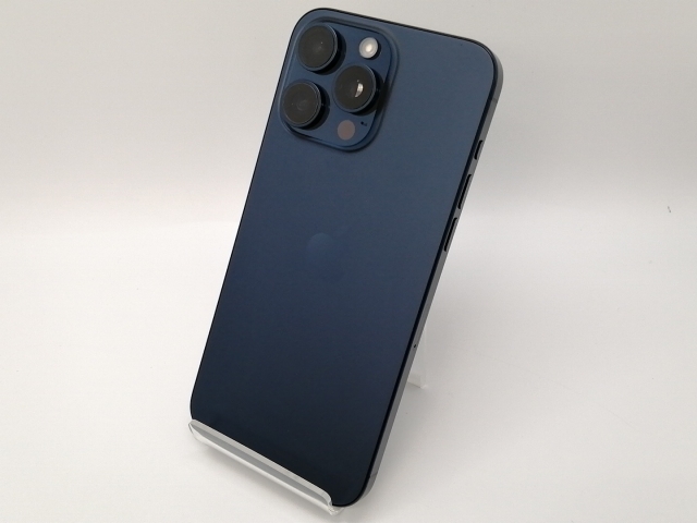 【中古】Apple docomo 【SIMフリー】 iPhone 15 Pro Max 512GB ブルーチタニウム MU6X3J/A【三宮センター】保証期間１ヶ月【ランクB】