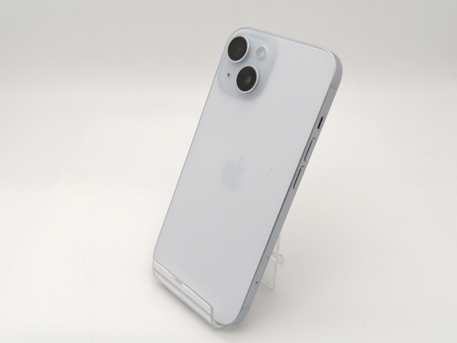 【中古】Apple 国内版 【SIMフリー】 iPhone 15 128GB ブルー MTML3J/A【なんば】保証期間１ヶ月【ランクB】