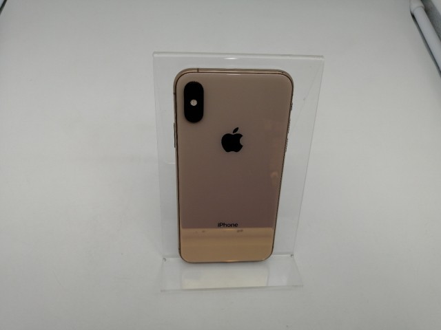 【中古】Apple au 【SIMロック解除済み】 iPhone XS 64GB ゴールド MTAY2J/A【なんば】保証期間１ヶ月【ランクB】