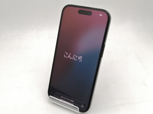 【中古】Apple SoftBank 【SIMフリー】 iPhone 15 256GB ブラック MTMN3J/A【なんば】保証期間１ヶ月【ランクB】