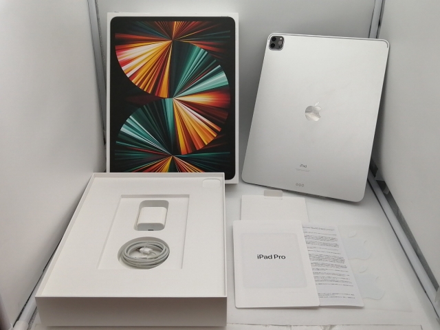 【中古】Apple 【Wi-Fi】 12.9インチ iPad Pro（第5世代/2021） 256GB シルバー MHNJ3J/A【なんば】保証期間１ヶ月【ランクB】 タブレットPC本体