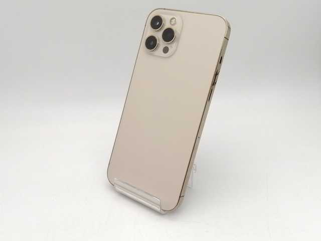 【中古】Apple docomo 【SIMロック解除済み】 iPhone 12 Pro Max 128GB ゴールド MGCW3J/A【なんば】保証期間１ヶ月【ランクA】