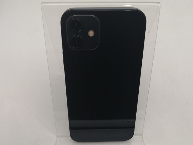 【中古】Apple au 【SIMロック解除済み】 iPhone 12 128GB ブラック MGHU3J/A【なんば】保証期間１ヶ月【ランクB】