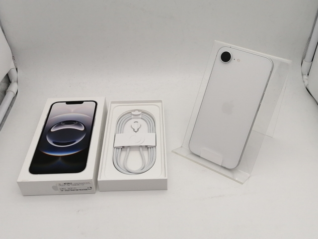 【未使用】Apple SoftBank 【SIMフリー】 iPhone 16e 128GB ホワイト MD1R4J/A【なんば】保証期間３ヶ月_3