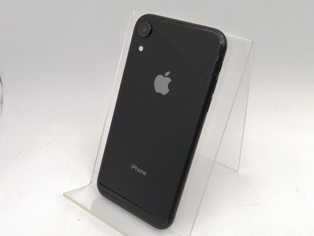 【中古】Apple au 【SIMロック解除済み】 iPhone XR 64GB ブラック MT002J/A【なんば】保証期間１ヶ月【ランクC】