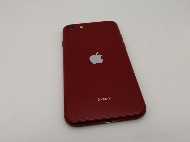 【中古】Apple SoftBank 【SIMフリー】 iPhone SE（第3世代） 64GB (PRODUCT)RED MMYE3J/A【なんば】保証期間１ヶ月【ランクB】