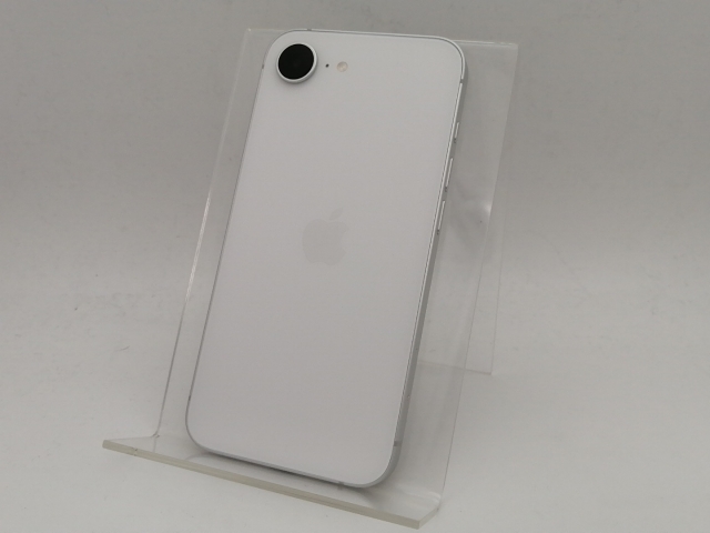 【中古】Apple au 【SIMフリー】 iPhone 16e 128GB ホワイト MD1R4J/A【なんば】保証期間１ヶ月【ランクA】