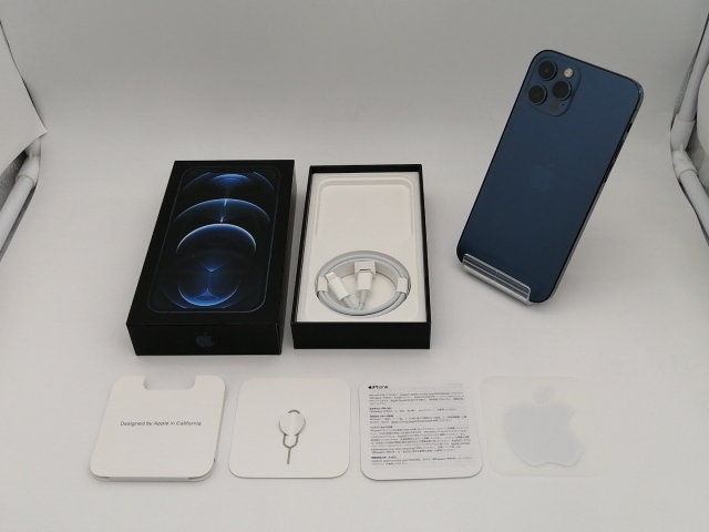 iPhone12 Pro[128GB] SIMフリー NGM83J パシフィックブルー【 … 中古