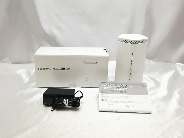 【中古】NEC UQmobile 【SIMフリー】 Speed Wi-Fi HOME 5G L12 NAR02 ホワイト【ECセンター】保証期間１ヶ月【ランクB】