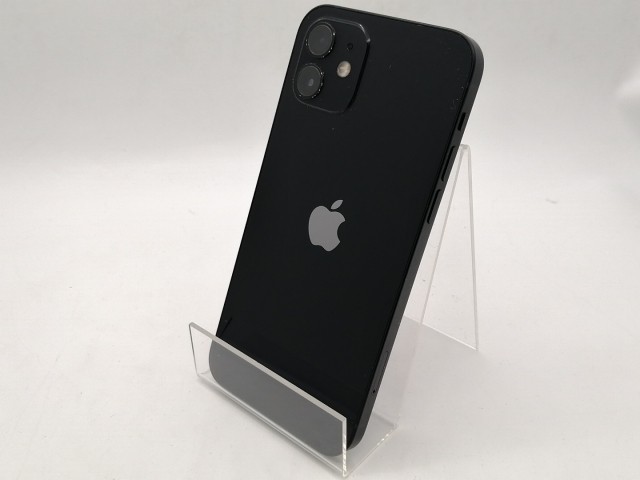 【中古】Apple SoftBank 【SIMロック解除済み】 iPhone 12 64GB ブラック MGHN3J/A【ECセンター】保証期間１ヶ月【ランクB】