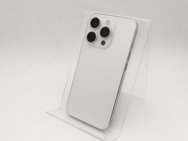 【中古】Apple 国内版 【SIMフリー】 iPhone 15 Pro 256GB ホワイトチタニウム MTUD3J/A【なんば】保証期間１ヶ月【ランクB】