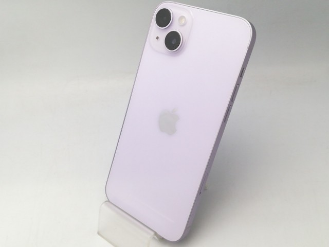 【中古】【赤ロム保証あり】Apple au 【SIMフリー】 iPhone 14 Plus 256GB パープル MQ4M3J/A【大阪堂島】保証期間１ヶ月【ランクB】
