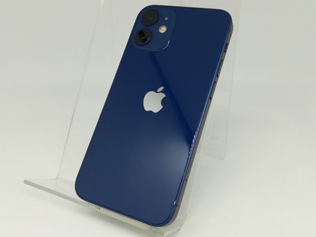 【中古】Apple au 【SIMロック解除済み】 iPhone 12 mini 64GB ブルー MGAP3J/A【なんば】保証期間１ヶ月【ランクA】