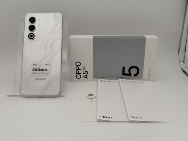 【中古】Oppo au 【SIMフリー】 OPPO A5 5G 4GB 128GB ホワイト OPG06【大須2】保証期間１ヶ月【ランクA】_7