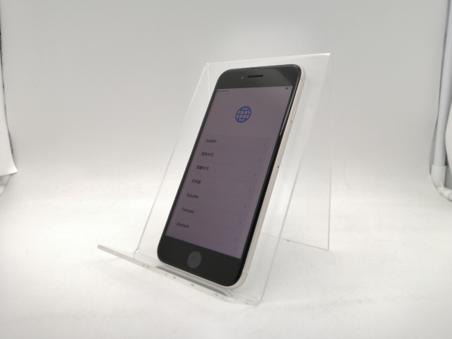 【中古】Apple 楽天モバイル 【SIMフリー】 iPhone SE（第3世代） 64GB スターライト MMYD3J/A【なんば】保証期間１ヶ月【ランクA】