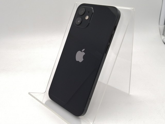 【中古】Apple au 【SIMロック解除済み】 iPhone 12 128GB ブラック MGHU3J/A【なんば】保証期間１ヶ月【ランクA】