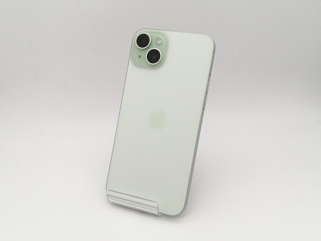 【中古】Apple 国内版 【SIMフリー】 iPhone 15 Plus 128GB グリーン MU0E3J/A【なんば】保証期間１ヶ月【ランクA】