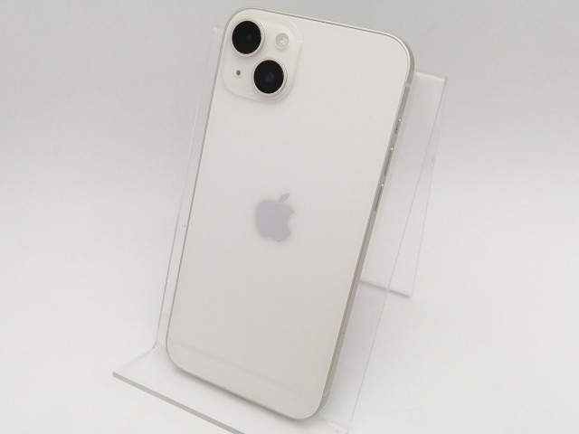 【中古】【赤ロム保証あり】Apple au 【SIMフリー】 iPhone 14 Plus 128GB スターライト MQ4D3J/A【なんば】保証期間１ヶ月【ランクA】