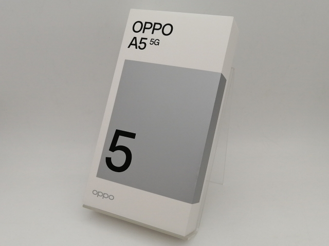 未使用】Oppo au 【SIMフリー】 OPPO A5 5G 4GB 128GB ホワイト OPG06