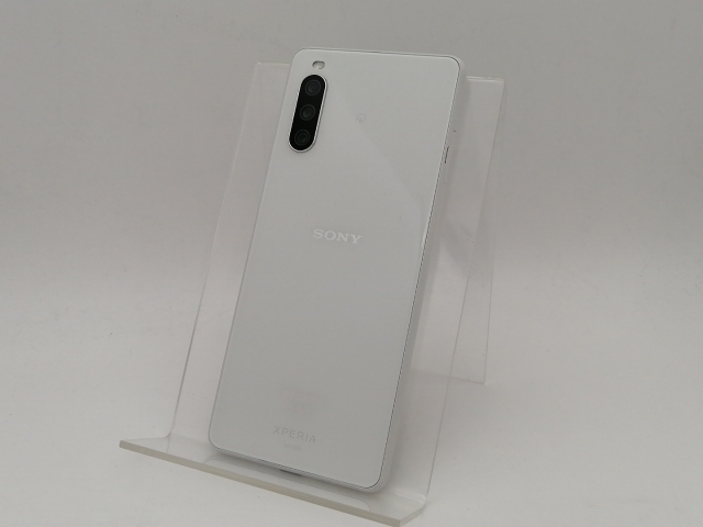 【中古】SONY docomo 【SIMロック解除済み】 Xperia 10 III ホワイト 6GB 128GB SO-52B【なんば】保証期間１ヶ月【ランクB】