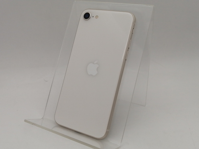 【中古】Apple docomo 【SIMフリー】 iPhone SE（第3世代） 64GB スターライト MMYD3J/A【なんば】保証期間１ヶ月【ランクB】