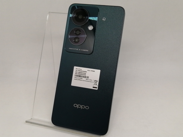 OPPO Reno11 A ダークグリーン SIMフリー デュアルSIM 新品 OPPO Reno11 A ダークグリーン SIMフリー デュアルSIM 新品 中古】OPPO