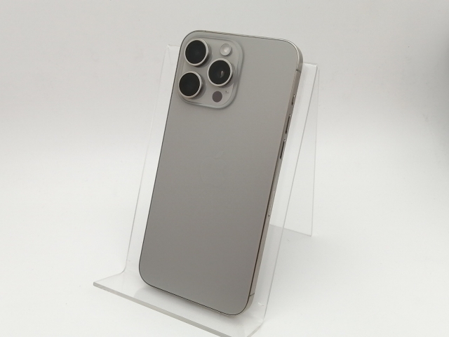 【中古】Apple 国内版 【SIMフリー】 iPhone 15 Pro Max 256GB ナチュラルチタニウム MU6R3J/A【アリオ倉敷】保証期間１ヶ月【ランクA】