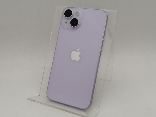 【中古】Apple 楽天モバイル 【SIMフリー】 iPhone 14 128GB パープル MPUY3J/A【なんば】保証期間１ヶ月【ランクA】