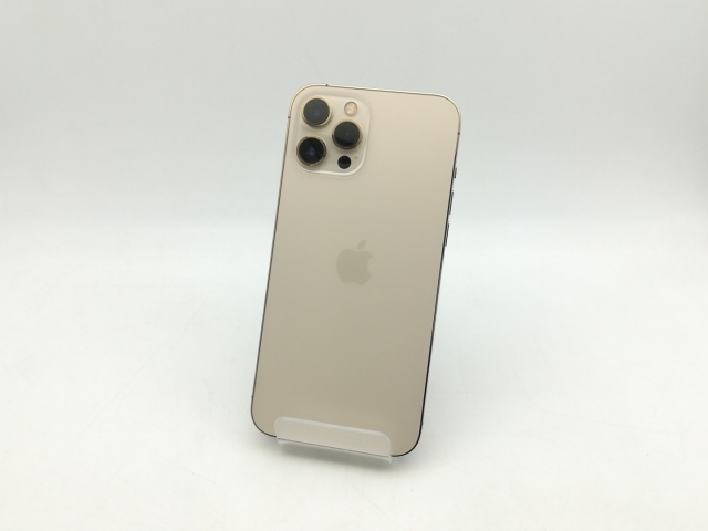【中古】Apple au 【SIMロック解除済み】 iPhone 12 Pro Max 128GB ゴールド MGCW3J/A【神戸】保証期間１ヶ月【ランクC】