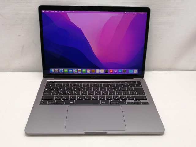 【中古】Apple MacBook Pro 13インチ M1(CPU:8C/GPU:8C) 8GB/512GB スペースグレイ MYD92J/A (M1・2020)【仙台駅東口】保証期間１ヶ月【