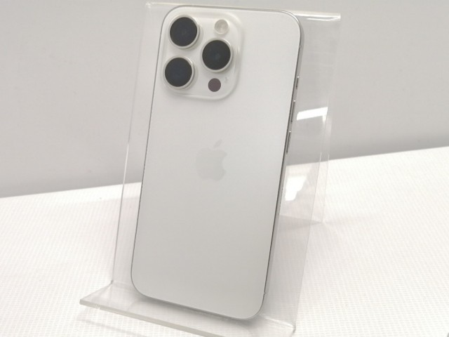 【中古】Apple 国内版 【SIMフリー】 iPhone 15 Pro 256GB ホワイトチタニウム MTUD3J/A【仙台駅東口】保証期間１ヶ月【ランクA】の通販は