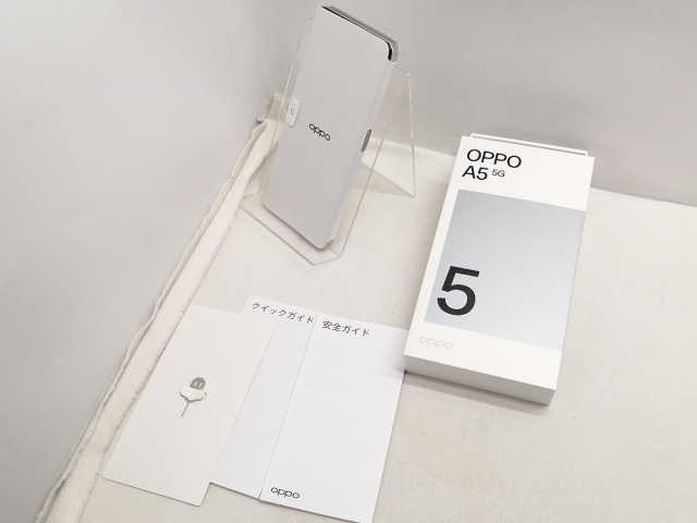 【未使用】Oppo au 【SIMフリー】 OPPO A5 5G 4GB 128GB ホワイト OPG06【仙台駅東口】保証期間３ヶ月_3