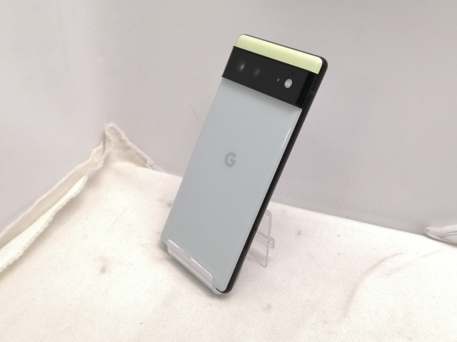 【中古】Google au 【SIMフリー】 Pixel 6 ソータシーフォーム 8GB 128GB GR1YH【池袋東口】保証期間１ヶ月【ランクC】