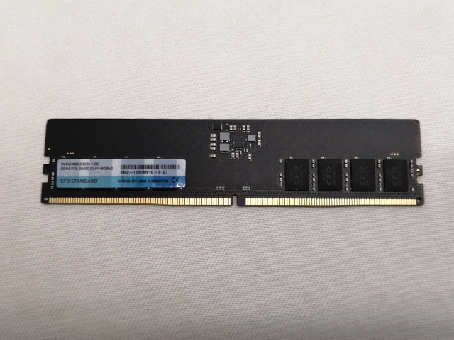 【中古】DDR5 16GB 2枚組（合計32GB） DDR5-4800(PC5-38400)【デスクトップPC用】【仙台駅東口】保証期間１週間_1
