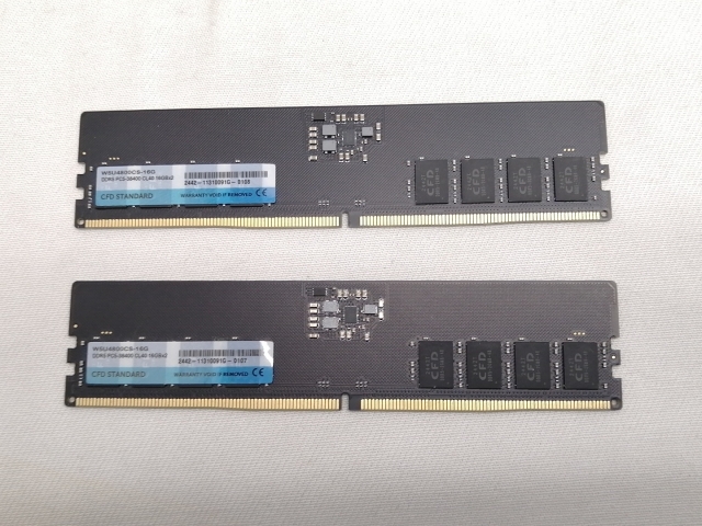 【中古】DDR5 16GB 2枚組（合計32GB） DDR5-4800(PC5-38400)【デスクトップPC用】【仙台駅東口】保証期間１週間_2