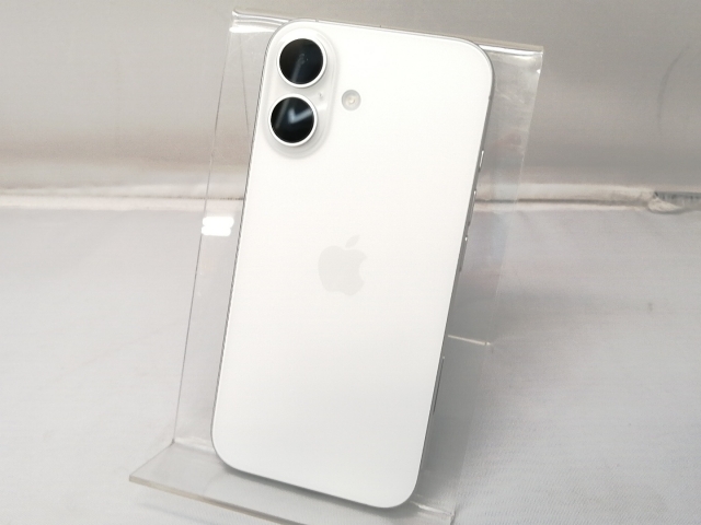 未使用】Apple 国内版 【SIMフリー】 iPhone 16 128GB ホワイト MYDR3J