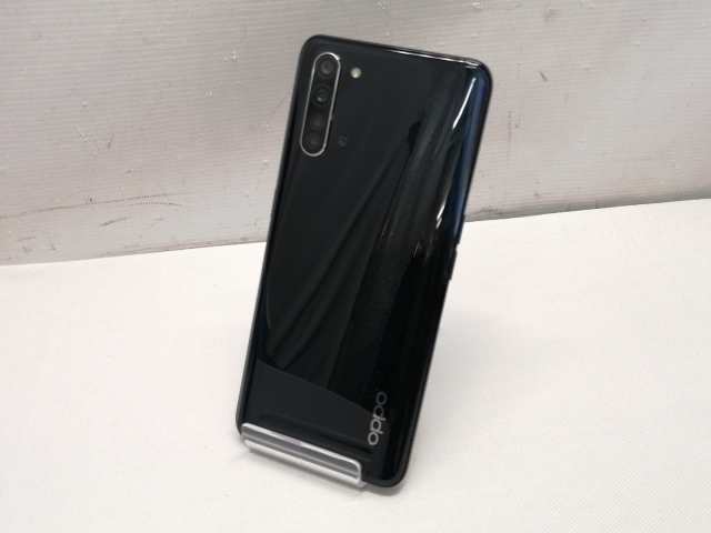 【中古】Oppo UQmobile 【SIMフリー】 OPPO Reno3 A ブラック 6GB 128GB OPU33 CPH2013【仙台駅東口】保証期間１ヶ月【ランクB】