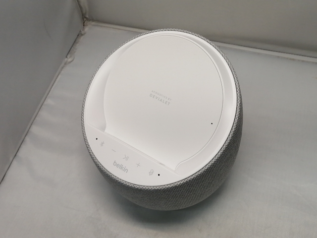 【中古】Belkin SOUNDFORM ELITE Hi-Fiスマートスピーカー+ワイヤレス充電器 ホワイト G1S0001dq-WHTJP【仙台駅東口】保証期間１週間