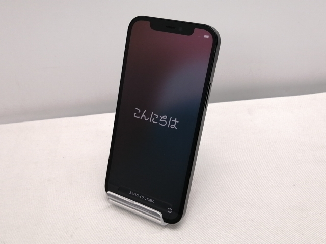 【中古】Apple au 【SIMロック解除済み】 iPhone 12 128GB ブラック MGHU3J/A【仙台駅東口】保証期間１ヶ月【ランクB】_1