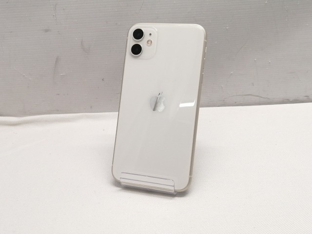 【中古】Apple au 【SIMロック解除済み】 iPhone 11 64GB ホワイト MHDC3J/A（後期型番）【仙台駅東口】保証期間１ヶ月【ランクC】