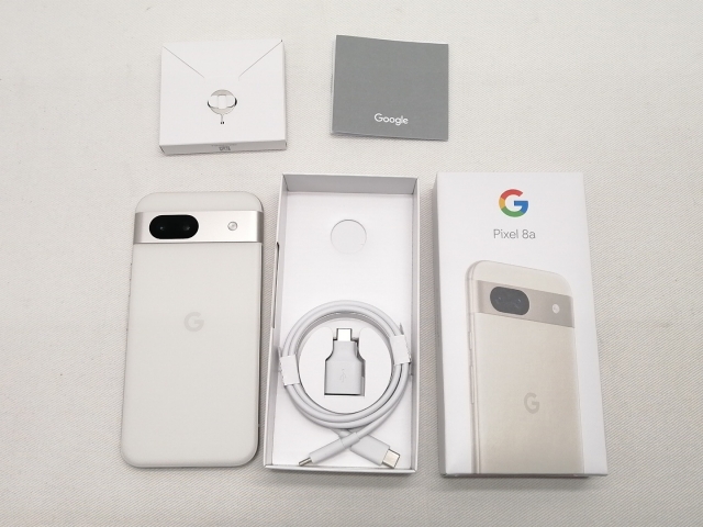 Google Pixel 8a ポーセリン 中古 美品 ムスビー｜超美品 SIMフリー Google pixel 8a 128GB ポーセリン