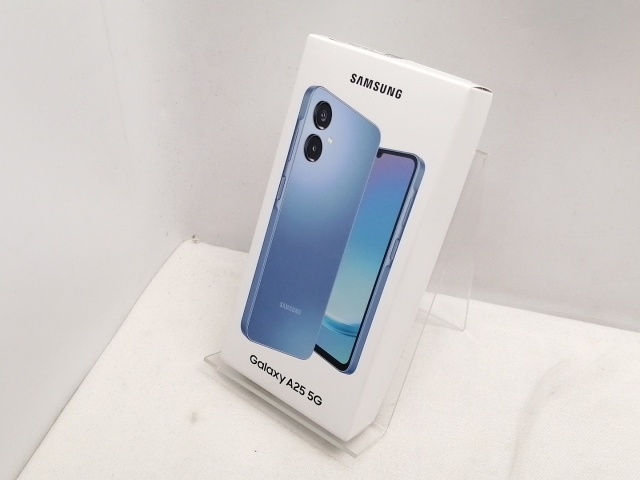 【未使用】SAMSUNG au 【SIMフリー】 Galaxy A25 5G ブルー 4GB 64GB SCG33【仙台駅東口】保証期間３ヶ月