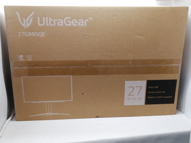 【中古】LG電子 UltraGear 27GR95QE-B [26.5インチ/2560x1440/OLED/非光沢/DP/HDMI/240Hz/0.03ms/GtoG/G-SYNC](2023)【立川フロム中武】保証期間１週間_3
