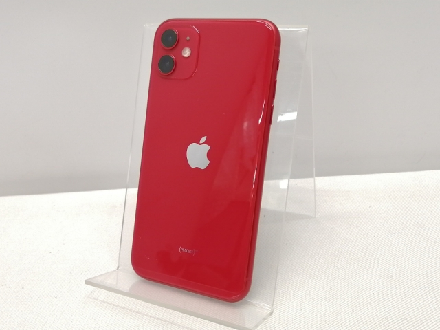 【中古】Apple SoftBank 【SIMロック解除済み】 iPhone 11 128GB (PRODUCT)RED MWM32J/A【仙台駅東口】保証期間１ヶ月【ランクA】