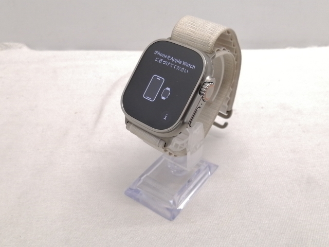 【中古】Apple Apple Watch Ultra 49mm Cellular チタニウムケース/スターライトアルパインループ L MQFT3J/A【仙台駅東口】保証期間１ヶ月【ランクB】