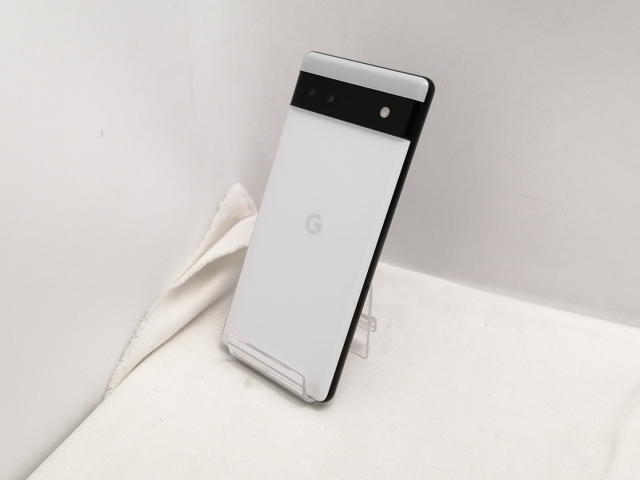 【中古】Google UQmobile 【SIMフリー】 Pixel 6a チョーク 6GB 128GB GB17L【仙台駅東口】保証期間１ヶ月【ランクA】