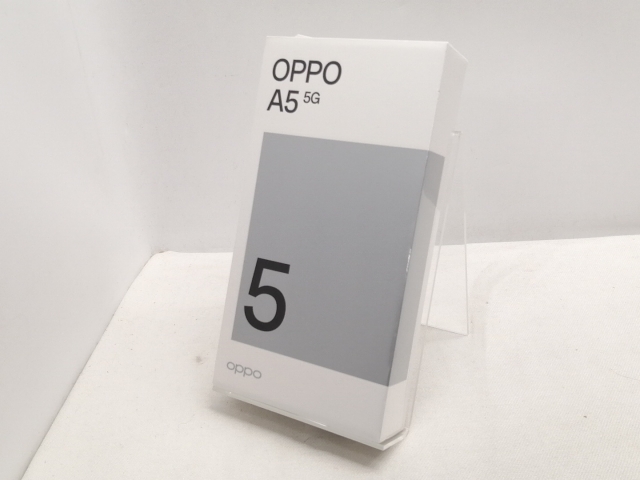 【未使用】Oppo UQmobile 【SIMフリー】 OPPO A5 5G 4GB 128GB ホワイト OPG06【仙台イービーンズ】保証期間３ヶ月_1